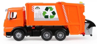 Lena WORXX Auto Mercedes-Benz Arocs popeláři funkční + 2 popelnice
