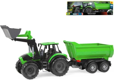 Lena Worxx Traktor Deutz-Fahr Agrotron 7250 TTV set s přívěsem 04617
