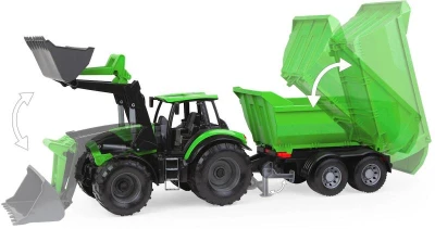 Lena Worxx Traktor Deutz-Fahr Agrotron 7250 TTV set s přívěsem 04617