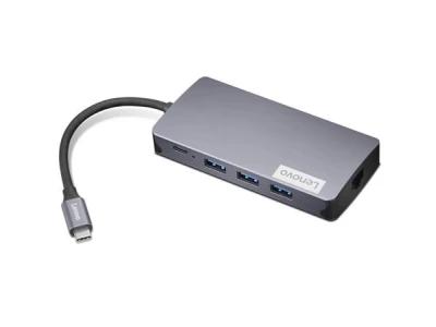 Lenovo Dock CONS - 150 - USB-C Travel (100W max), 1x USB-C, 3x USB-A, 1x HDMI, 1x VGA, 1x RJ45, 1x TF/SD čtečka