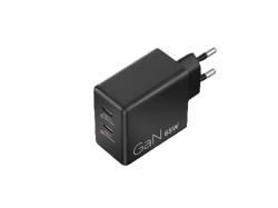 Lenovo Dual USB-C 65W GaN Charger - duální nabíječka 2x USB-C, 45W + 18W, černá Lenovo Dual USB-C 65W GaN Charger - duální nabíječka 2x USB-C, 45W + 18W, černá