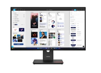 Lenovo LCD T32ud-40 31,5" IPS/3840x2160/6ms/350nits/3xUSB-C/3xUSB-A/HDMI/DP/RJ45/Pivot/Výškově nastavitelný/VESA/černá
