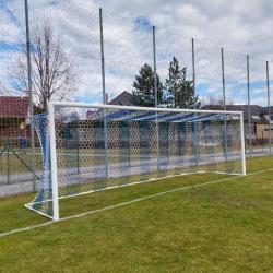 LEÓN DE ORO Football HEX M120 fotbalová síť bílá-modrá