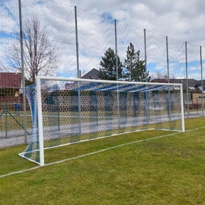LEÓN DE ORO Football HEX M120 fotbalová síť bílá-modrá