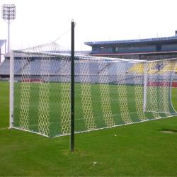 LEÓN DE ORO Football HEX M120 fotbalová síť bílá-modrá