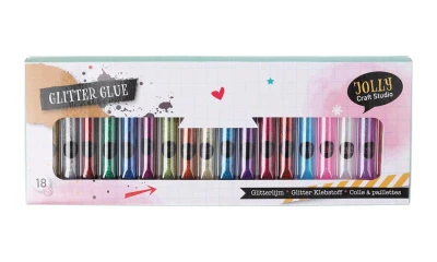 Lepidlo třpytivé 10ml mix barev (18ks)