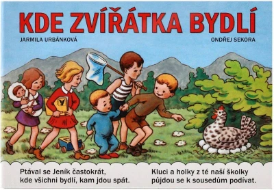 Leporelo Kde zvířátka bydlí Ondřej Sekora dětská knížka Leporelo Kde zvířátka bydlí Ondřej Sekora dětská knížka