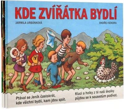 Leporelo Kde zvířátka bydlí Ondřej Sekora dětská knížka