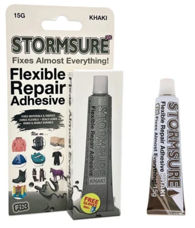 LERKO Stormsure Flexible Repair Adhesive 15g Khaki