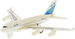 Letadlo dopravní kovové 14cm zpětný chod 3 barvy na kartě