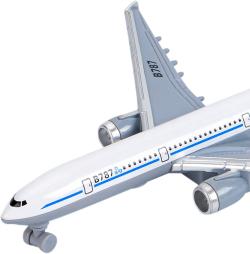 Letadlo dopravní kovové 19cm zpětný chod v krabici