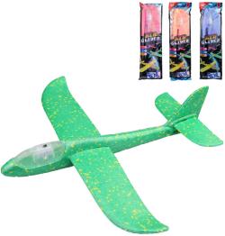 Letadlo soft házecí polystyrenové na házení na baterie Světlo 4 barvy