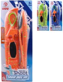 Letadlo soft pěnové vystřelovací 34cm set s prakem 3 barvy Letadlo soft pěnové vystřelovací 34cm set s prakem 3 barvy