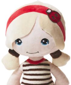 LEVENYA PLYŠ Panenka Anette 30cm textilní na mazlení do postýlky