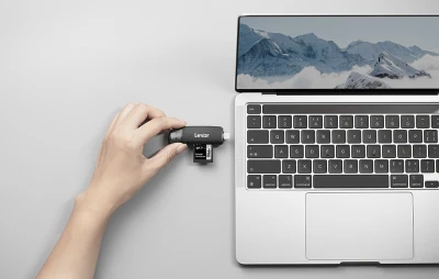 Lexar LRW310X Dual USB-A/C černá čtečka paměťových karet micro SD, SD USB 3.1