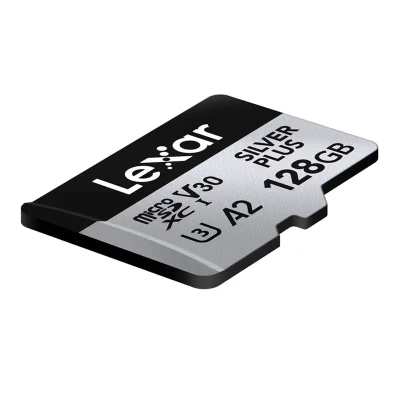 Lexar High-Performance Silver Plus microSDXC 128GB paměťová karta s adaptérem