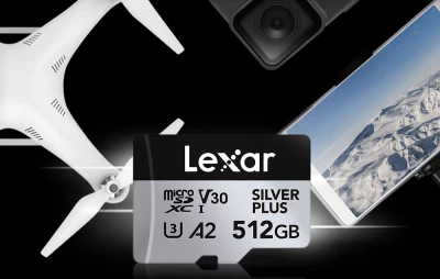 Lexar High-Performance Silver Plus 512GB microSDXC paměťová karta + adaptér