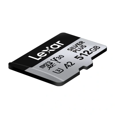 Lexar High-Performance Silver Plus 512GB microSDXC paměťová karta + adaptér