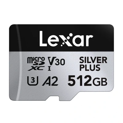 Lexar High-Performance Silver Plus 512GB microSDXC paměťová karta + adaptér
