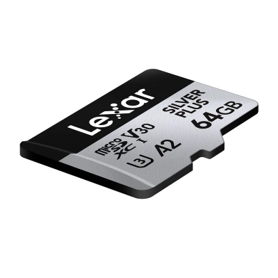 Lexar High-Performance Silver Plus microSDXC 64GB paměťová karta + adaptér