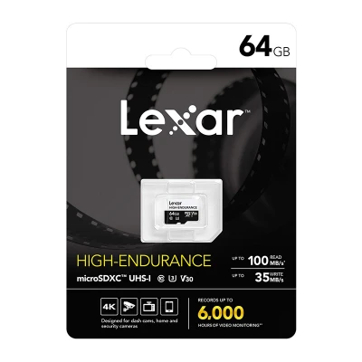 Lexar High-Endurance microSDHC/microSDXC 64GB paměťová karta