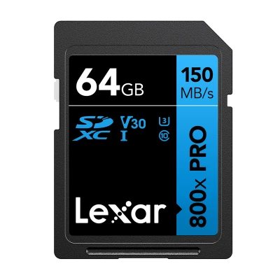 Lexar Professional 800x Pro SDXC 64GB paměťová karta