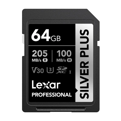 Lexar Professional SILVER PLUS SDXC 64GB paměťová karta