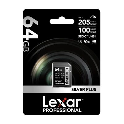 Lexar Professional SILVER PLUS SDXC 64GB paměťová karta
