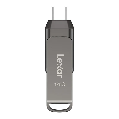 Lexar JumpDrive D400 Dual Type-C/Type-A tmavě šedý 128GB USB flash disk