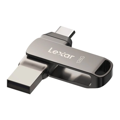 Lexar JumpDrive D400 Dual Type-C/Type-A tmavě šedý 128GB USB flash disk