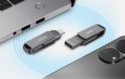 Lexar JumpDrive D400 Dual Type-C/Type-A tmavě šedý 128GB USB flash disk