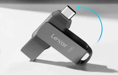 Lexar JumpDrive D400 Dual Type-C/Type-A tmavě šedý 128GB USB flash disk