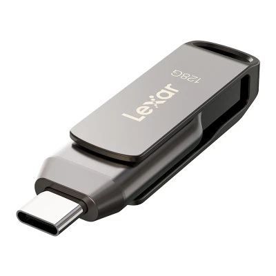 Lexar JumpDrive D400 Dual Type-C/Type-A tmavě šedý 128GB USB flash disk