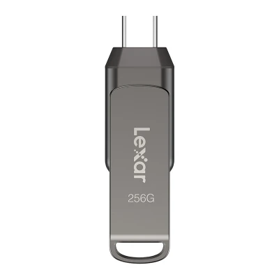 Lexar JumpDrive D400 tmavě šedý Dual Type-C/Type-A USB 3.1 256GB flash disk