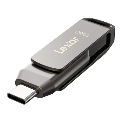 Lexar JumpDrive D400 tmavě šedý Dual Type-C/Type-A USB 3.1 256GB flash disk