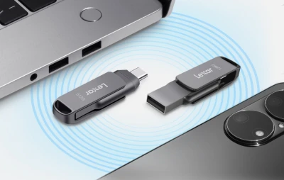 Lexar JumpDrive D400 tmavě šedý Dual Type-C/Type-A USB 3.1 256GB flash disk