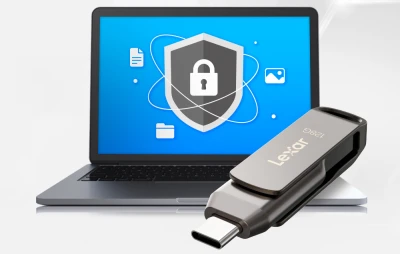 Lexar JumpDrive D400 tmavě šedý Dual Type-C/Type-A USB 3.1 256GB flash disk