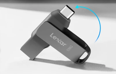 Lexar JumpDrive D400 tmavě šedý Dual Type-C/Type-A USB 3.1 256GB flash disk