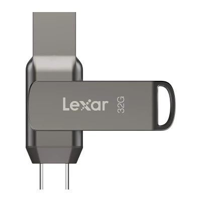 Lexar JumpDrive D400 Dual Type-C a Type-A tmavě šedý 32GB USB flash disk