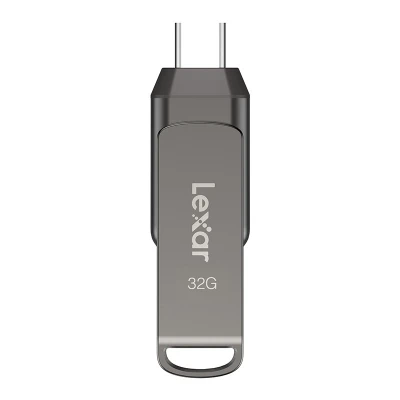 Lexar JumpDrive D400 Dual Type-C a Type-A tmavě šedý 32GB USB flash disk