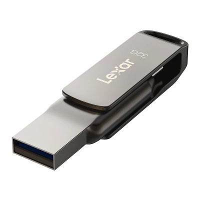 Lexar JumpDrive D400 Dual Type-C a Type-A tmavě šedý 32GB USB flash disk