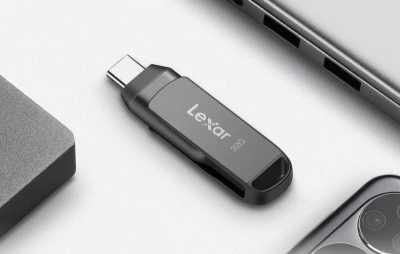 Lexar JumpDrive D400 Dual Type-C a Type-A tmavě šedý 32GB USB flash disk