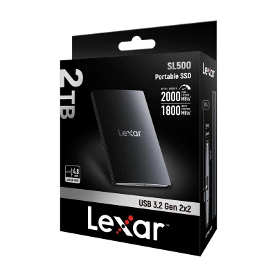 Lexar SL500 2TB černý přenosný SSD disk