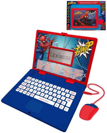 Lexibook česko-anglický vzdělávací notebook Spiderman 124 aktivit na baterie