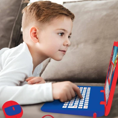 Lexibook česko-anglický vzdělávací notebook Spiderman 124 aktivit na baterie