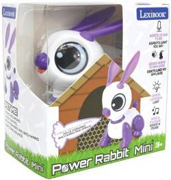 LEXIBOOK Mini robot zajac interaktívny chodiaci na batérie Svetlo Zvuk