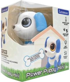 LEXIBOOK Mini robot pes interaktivní chodící na baterie Světlo Zvuk