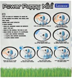 LEXIBOOK Mini robot pes interaktivní chodící na baterie Světlo Zvuk