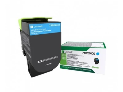 Lexmark CS/CX31/41/51x Cyan Toner Cartridge Return - 2 300 stran Lexmark CS/CX31/41/51x Cyan Toner Cartridge Return - 2 300 stran