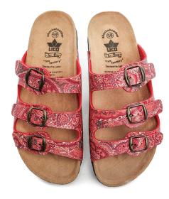 Lico 560009 červené dámské nazouváky